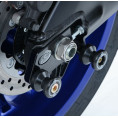 Pions de bras oscillant R&G RACING avec platine noir Yamaha YZF-R1