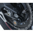 Pions de bras oscillant avec platine R&G RACING noir Triumph