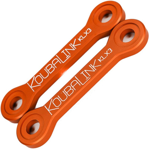 Kit de rabaissement de selle KOUBALINK (25.4 - 31.8 mm) orange - Kawasaki KLX250R / 300R