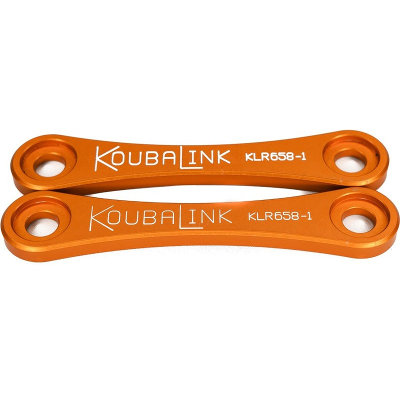 Kit de rabaissement de selle KOUBALINK (31.8 mm) orange - Kawasaki KLR650