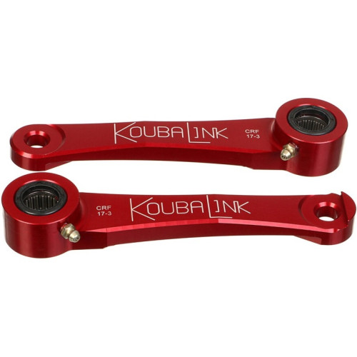 Kit de rabaissement de selle KOUBALINK (57.2 - 63.5 mm) rouge - Honda