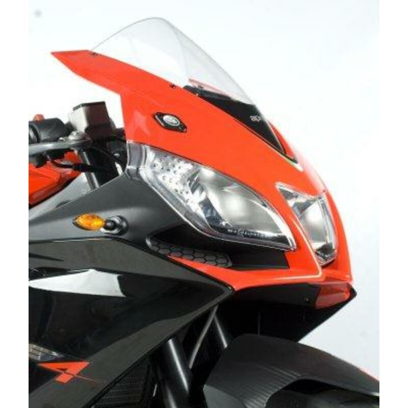 Cache-orifices rétroviseur R&G RACING - noir Aprilia RS4 125/RSV4 RR/RF