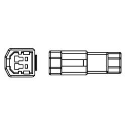 Câble adaptateur HIGHSIDER clignotant - Ducati