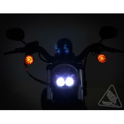 Phare DENALI M5 LED Ø145mm noir chrome