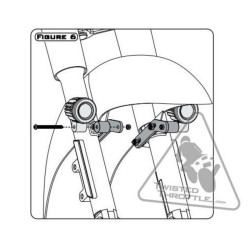 Support éclairage DENALI garde boue Harley Davidson