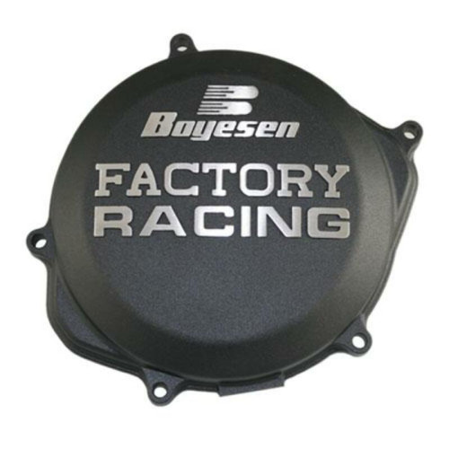 Couvercle de carter d'embrayage BOYESEN Factory Racing noir Honda CRF250R