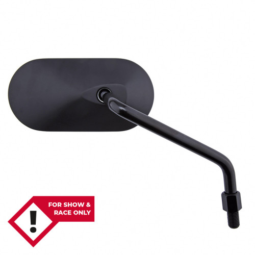 HIGHSIDER smart AGILA Handlebar Mirror, Oval, Black, Right, No E-test