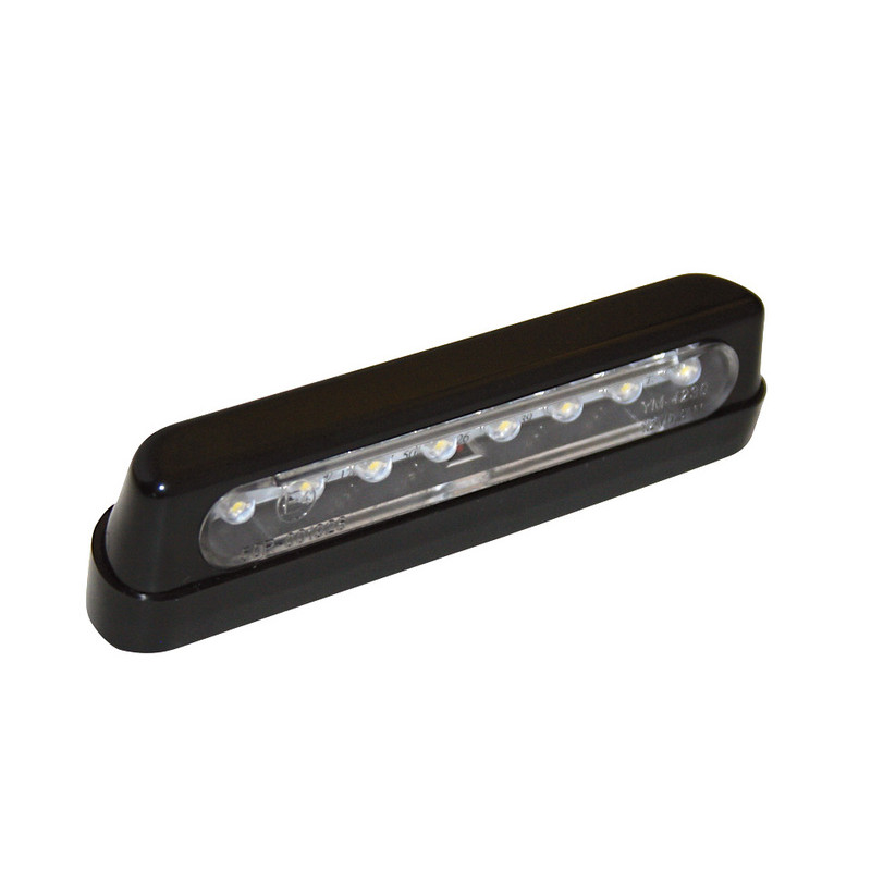 HIGHSIDER smart LED license plate light, ABS black, long