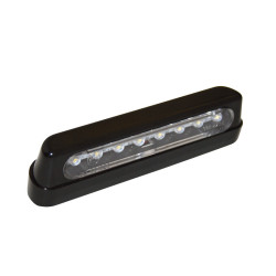 HIGHSIDER smart LED license plate light, ABS black, long