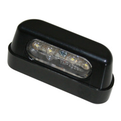 HIGHSIDER smart LED license plate light, ABS black