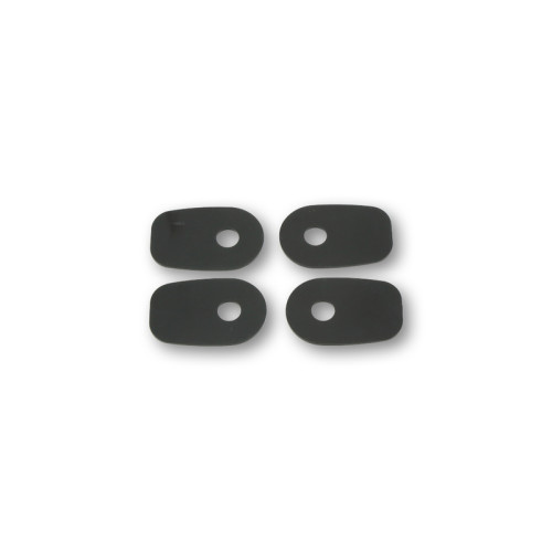 HIGHSIDER smart Mounting plates INDY SPACER for various KAWASAKI Z750/,ZX10R,ER6 F/N, black, Set