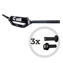 Kit guidon ODI CFT Podium MX + 3 paires de revêtements MX V2 Lock-On semi-gaufrés