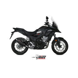 Silencieux MIVV Suono Steel Black/casquette carbone Honda CB500X